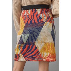 Anthropologie Aldo + Martins Abstract Jacquard Knit Mini Skirt Size XS Boho
